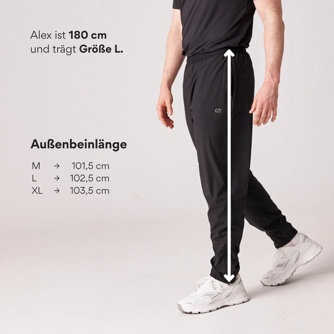 Active Woven Jogger Herren | Schwarz - Image 9