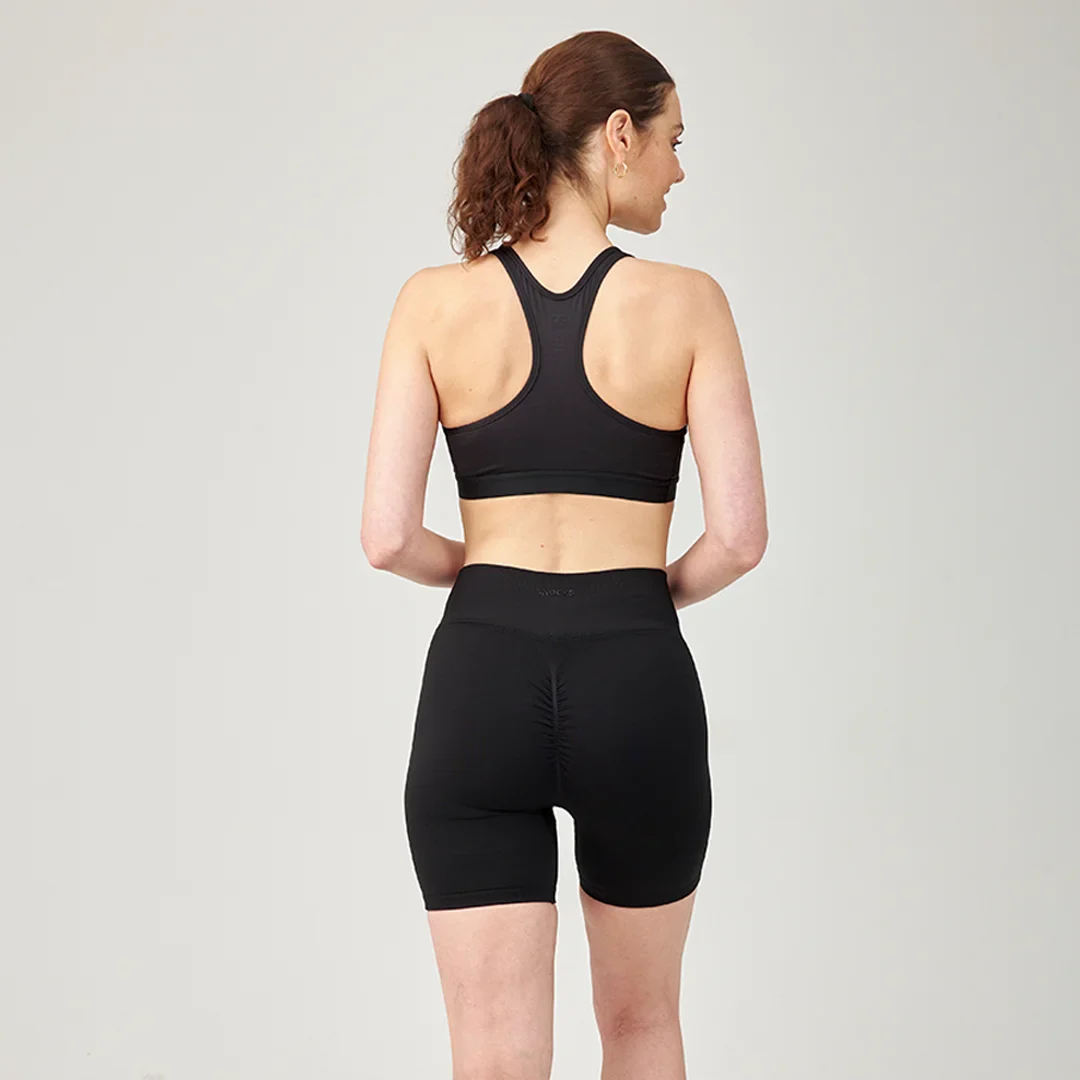 Booty Scrunch Shorts Damen | Schwarz - Image 3