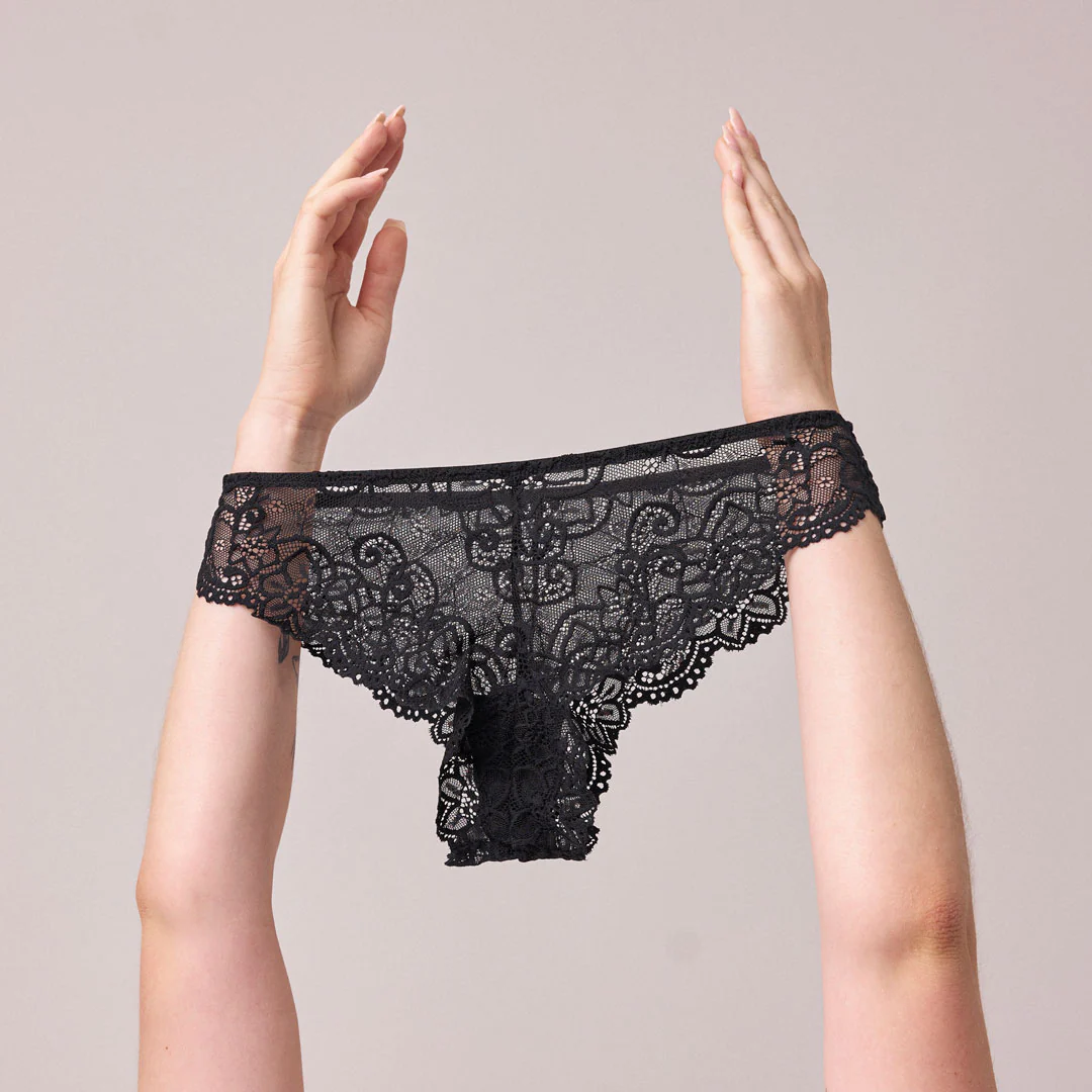 Brazilian Slips aus Spitze | Schwarz - Image 6