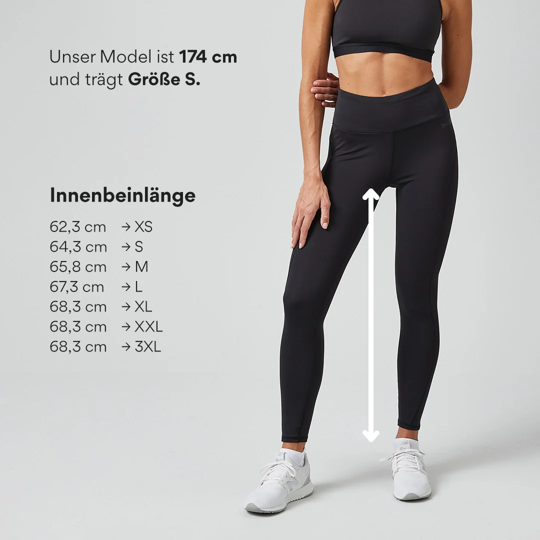 High Waist Leggings | Schwarz - Image 8