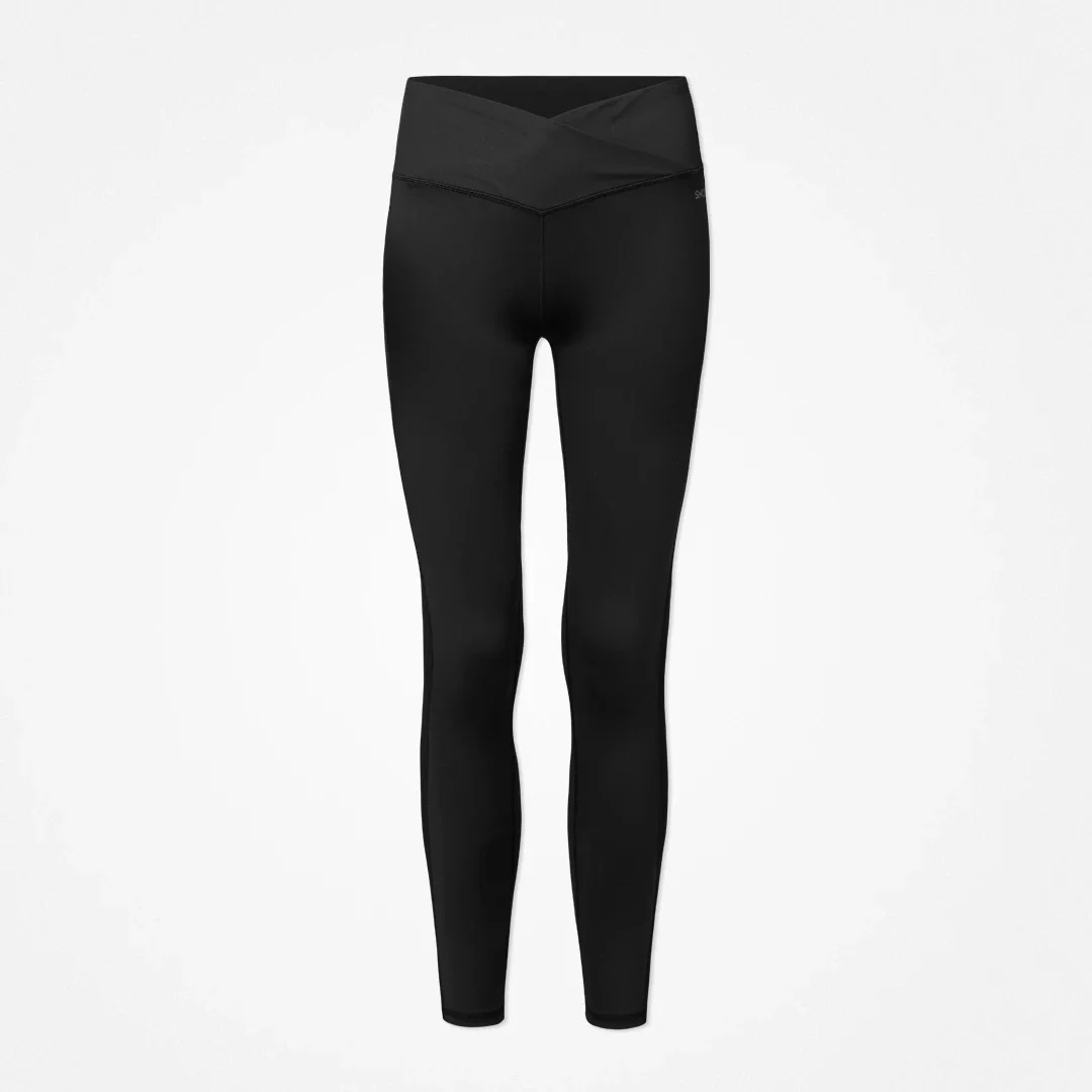 High Waist Leggings V Cross | Schwarz - Image 11