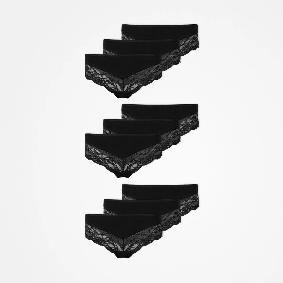 Hipster Panties mit Spitze | Schwarz - Image 14