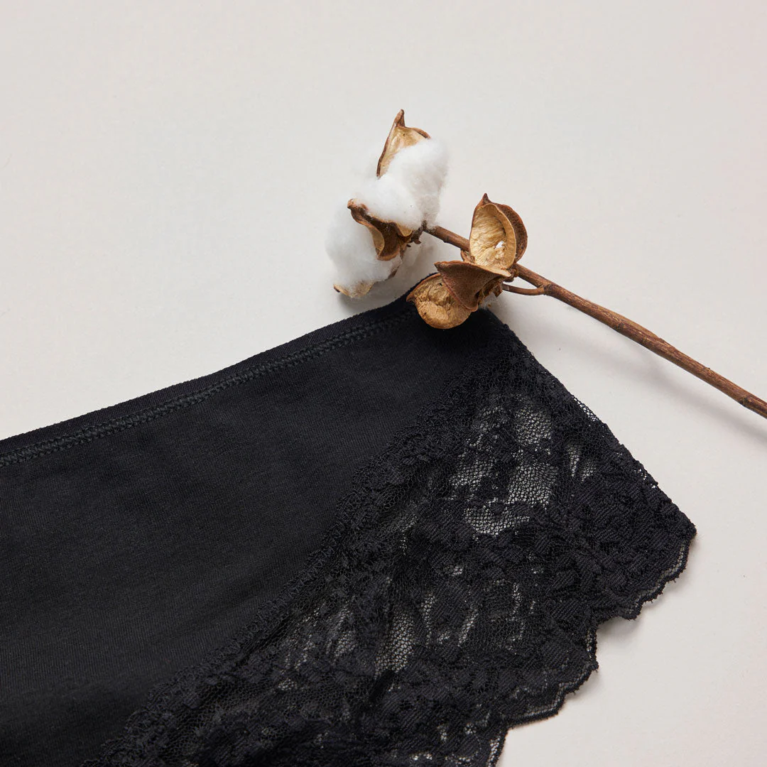 Hipster Panties mit Spitze | Mix (Weiß/Rosa/Lila) - Image 9
