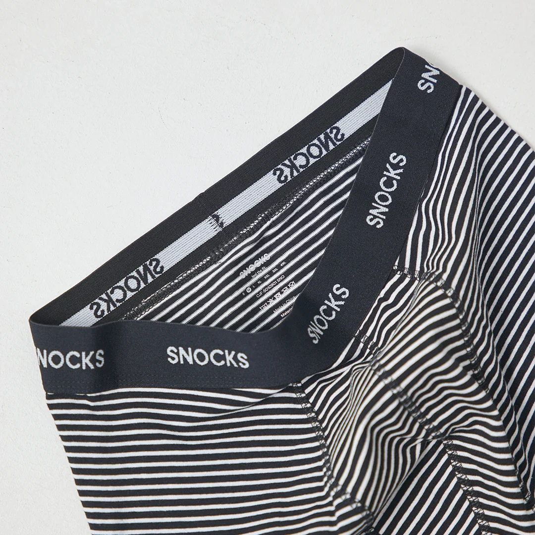 Lange Boxershorts mit Streifen | Blau - Image 6