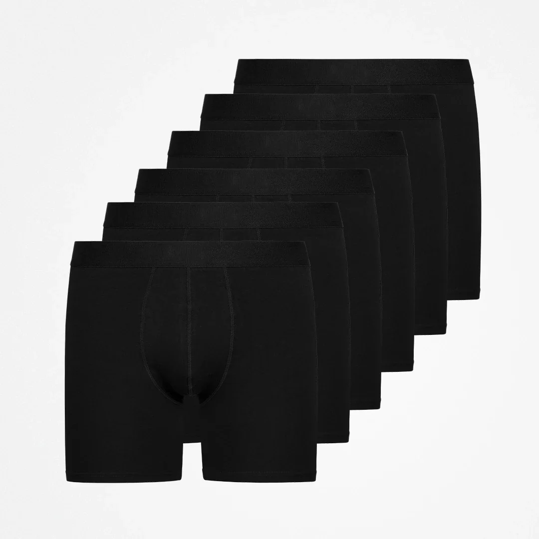 Lange Boxershorts ohne Logo | Schwarz - Image 10