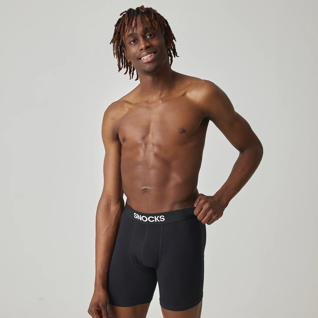 Lange Premium Boxershorts | Schwarz - Image 4