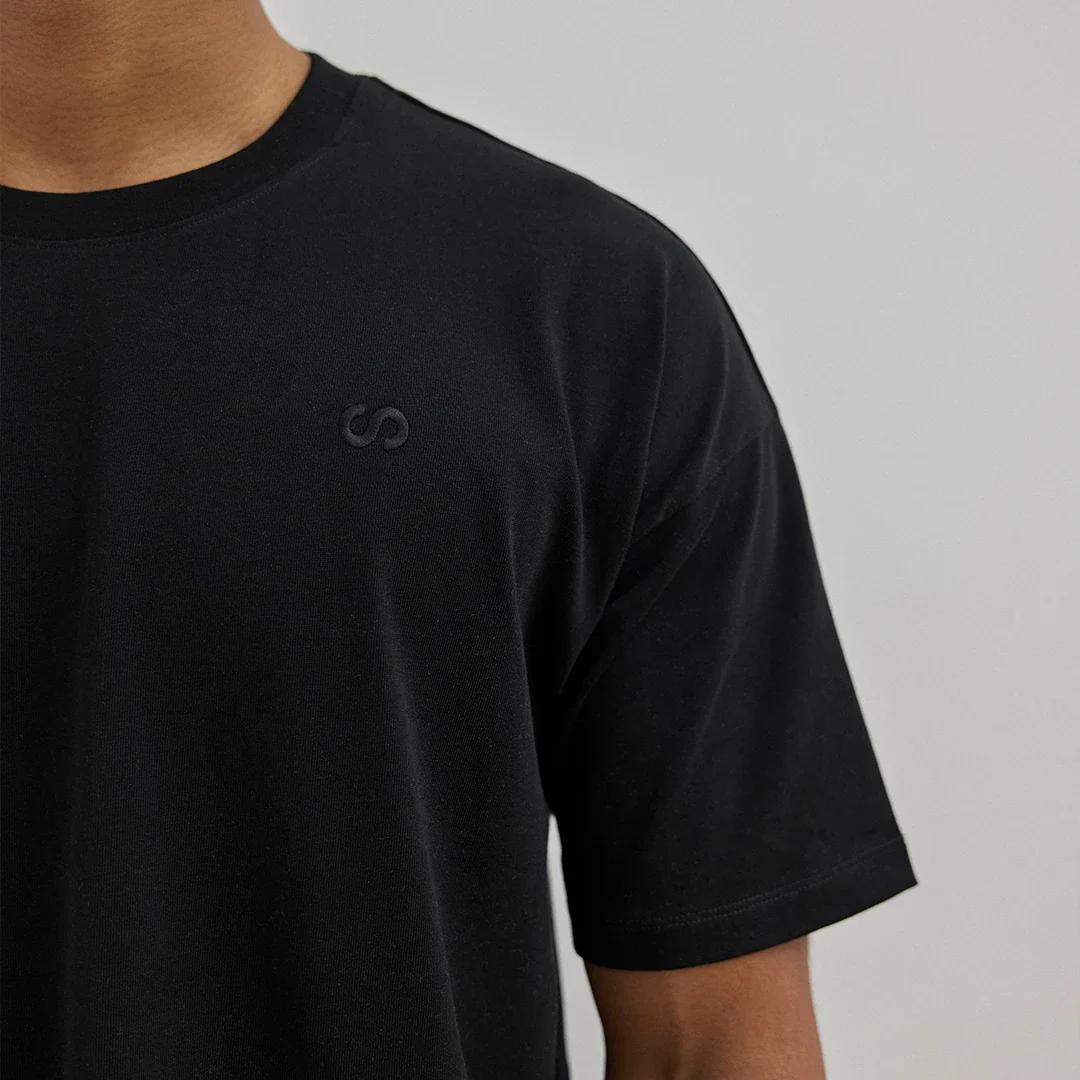 Oversized T-Shirt Herren | Schwarz - Image 5