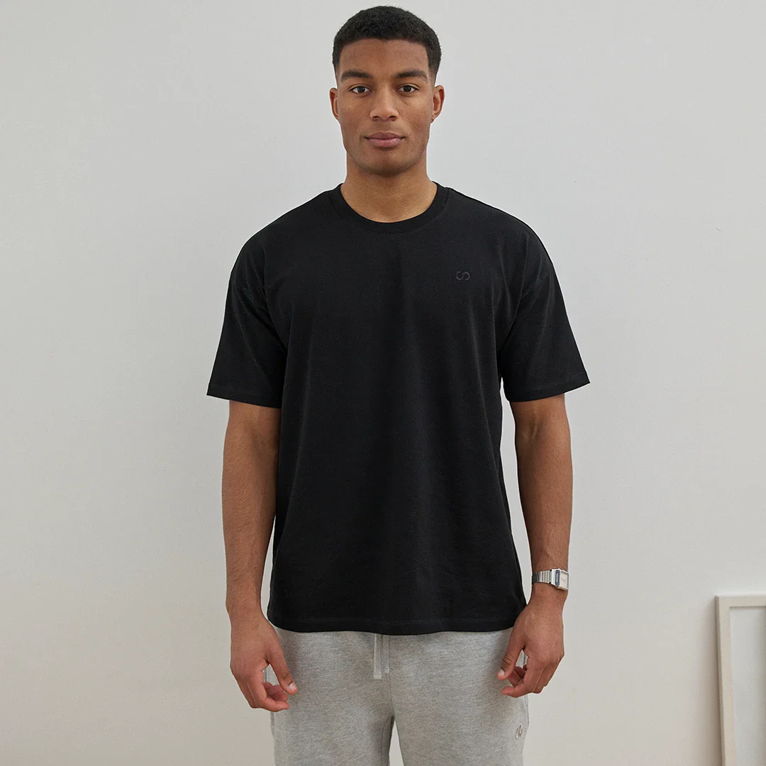 Oversized T-Shirt Herren | Schwarz - Image 7