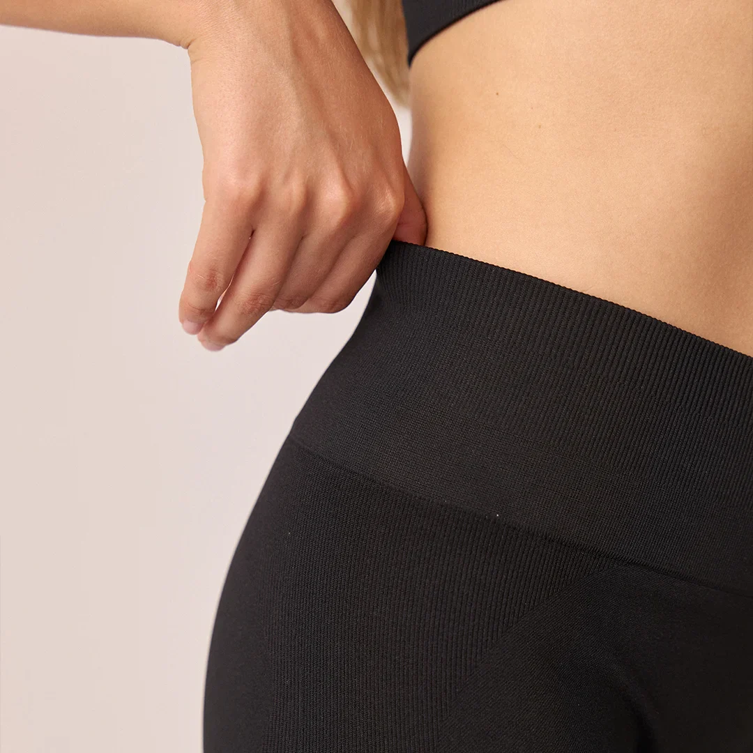 Radlerhose Seamless Damen | Schwarz - Image 5