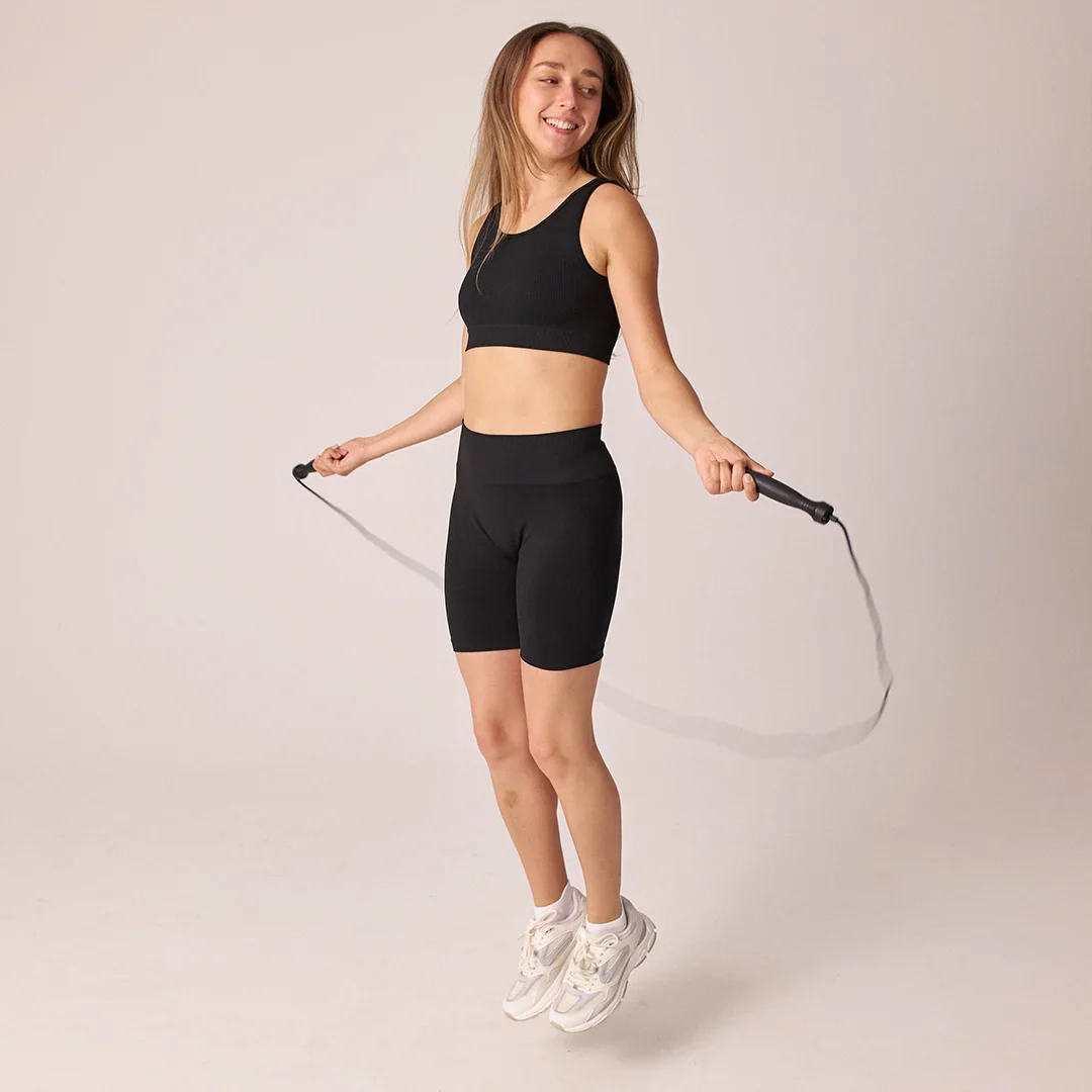 Radlerhose Seamless Damen | Schwarz - Image 6