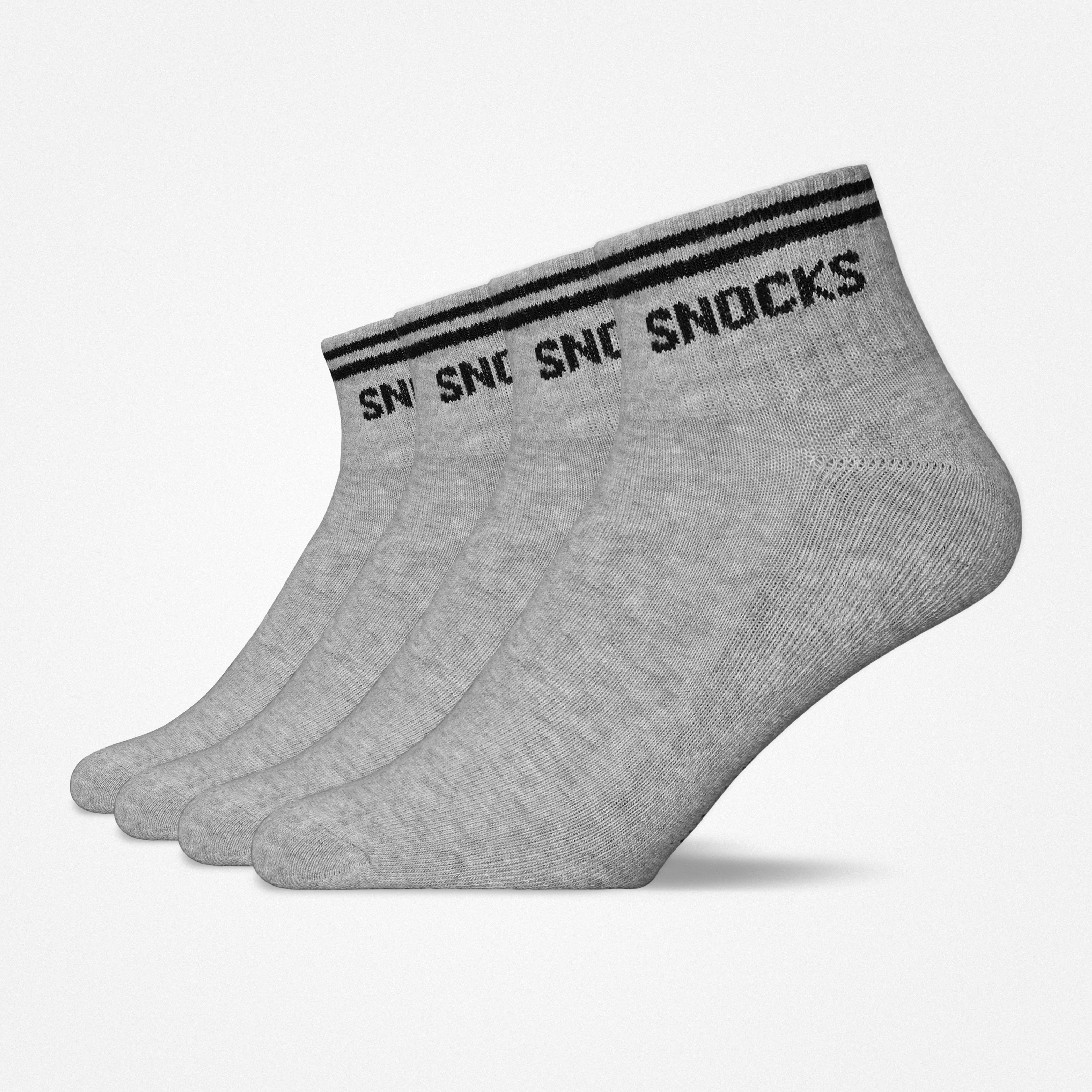 Retro Sneaker Socken | Grau (Streifen) - Image 9