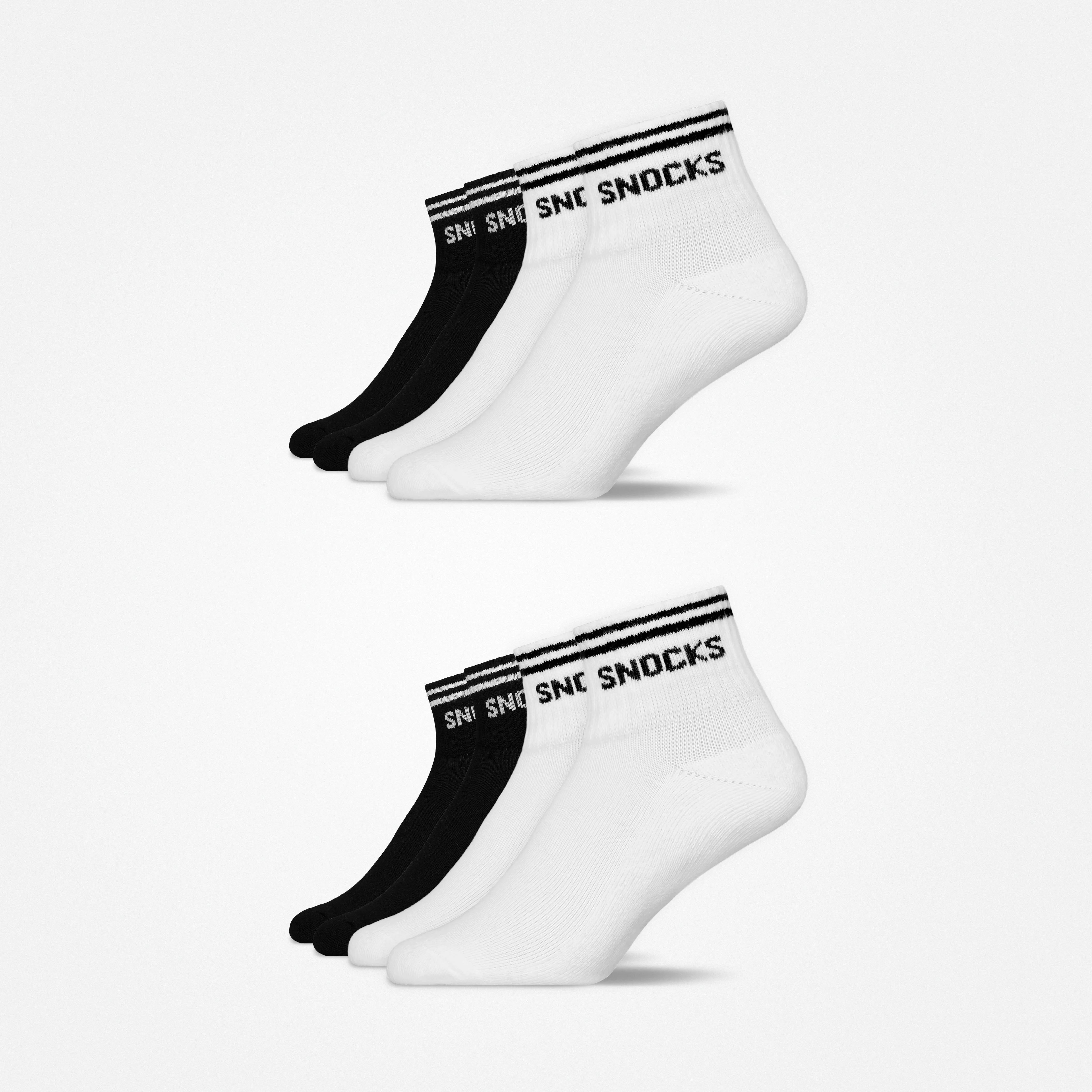Retro Sneaker Socken | Schwarz-Weiß (Streifen) - Image 10