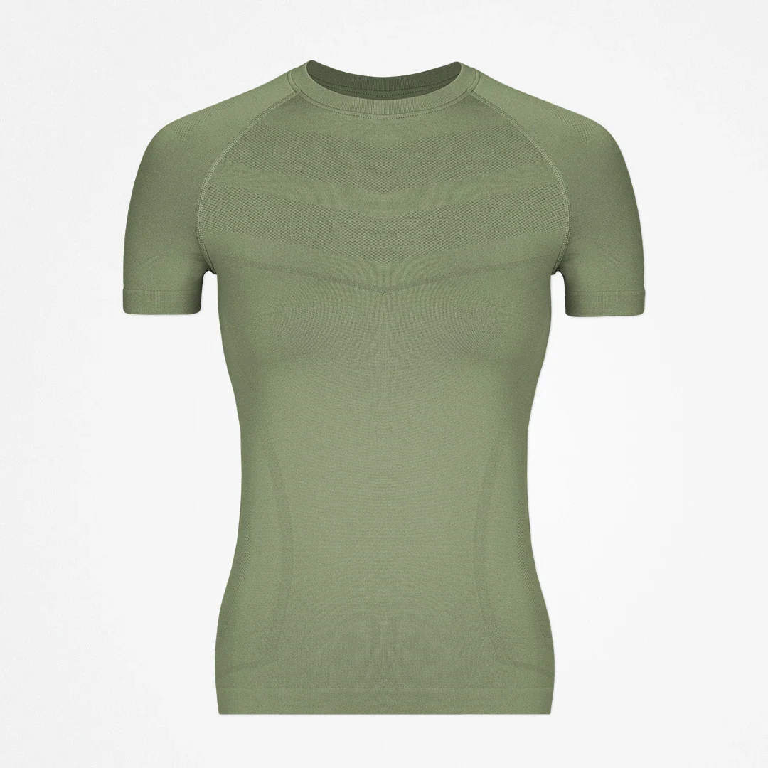 Sport Shirt Seamless Damen | Hellgrün - Image 10
