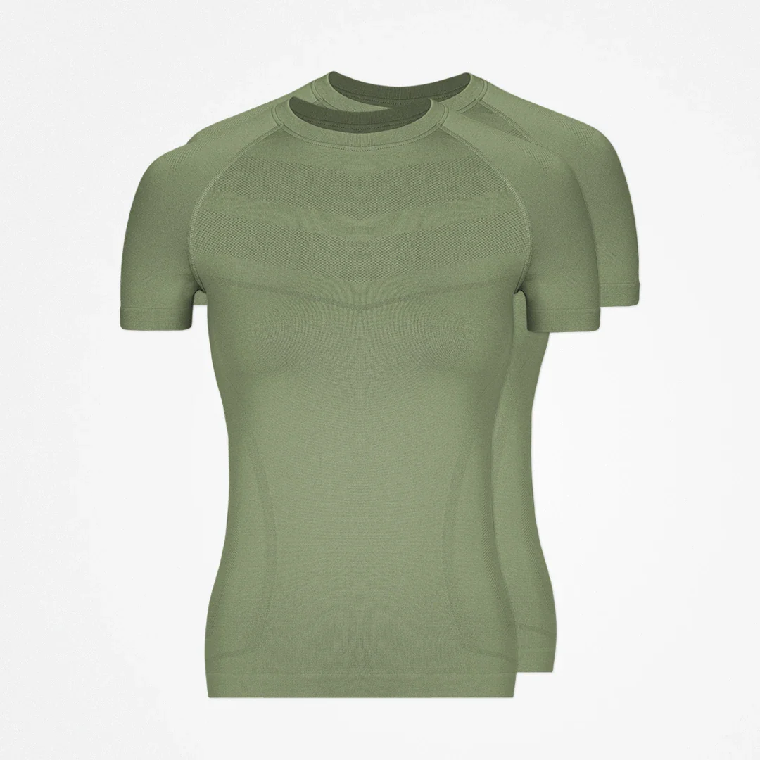 Sport Shirt Seamless Damen | Hellgrün - Image 11