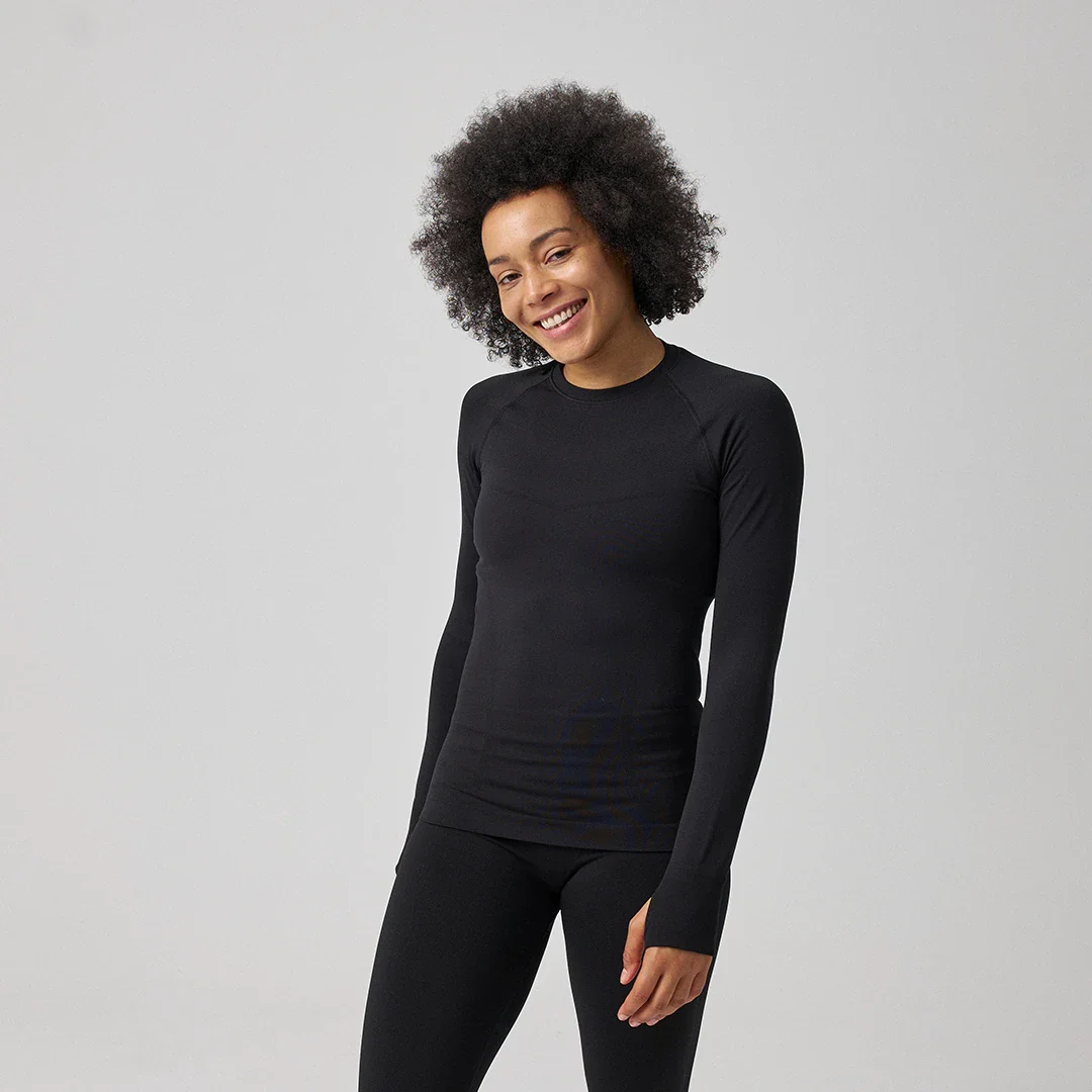 Sportshirt langarm Damen | Pastellgrün - Image 3