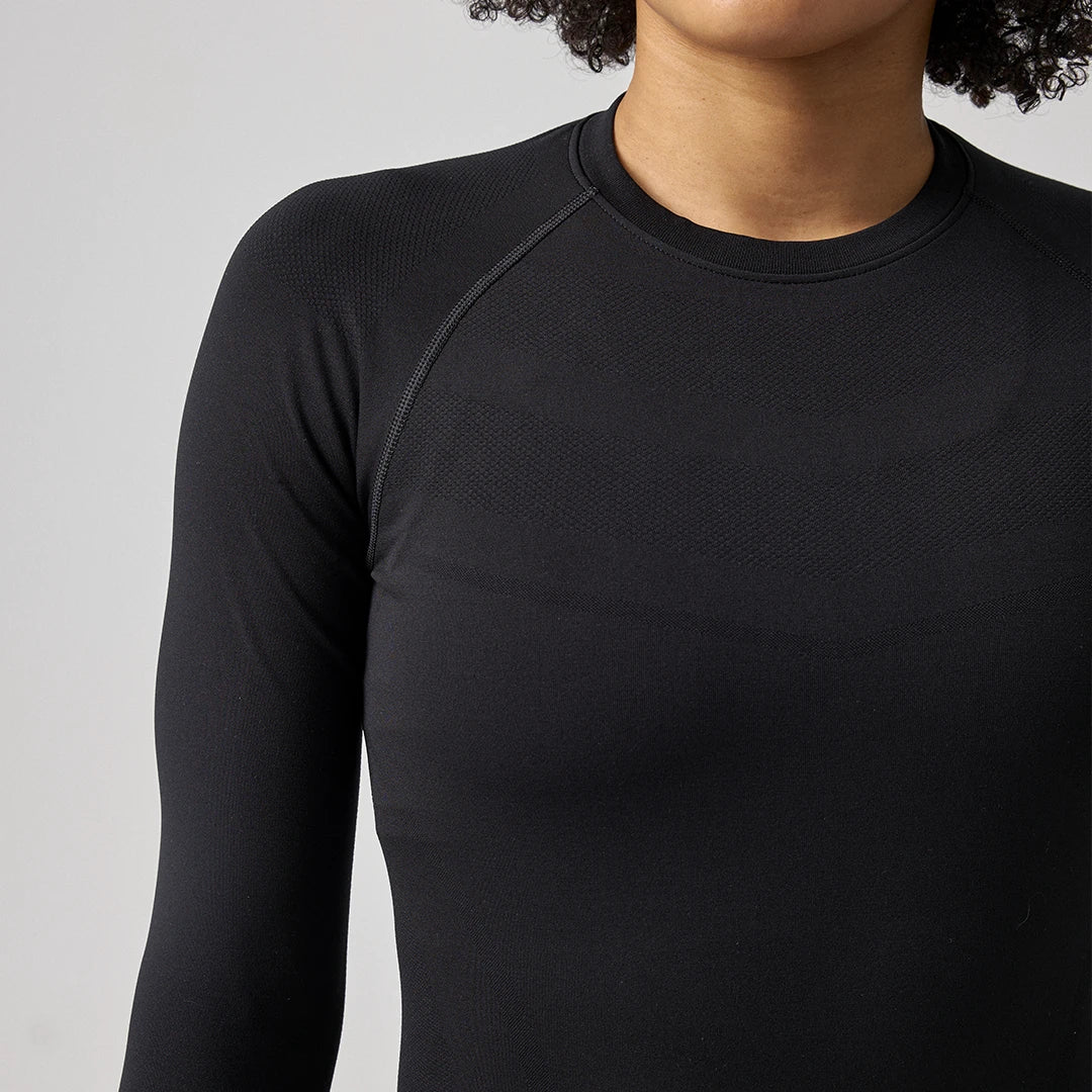 Sportshirt langarm Damen | Pastellgrün - Image 4