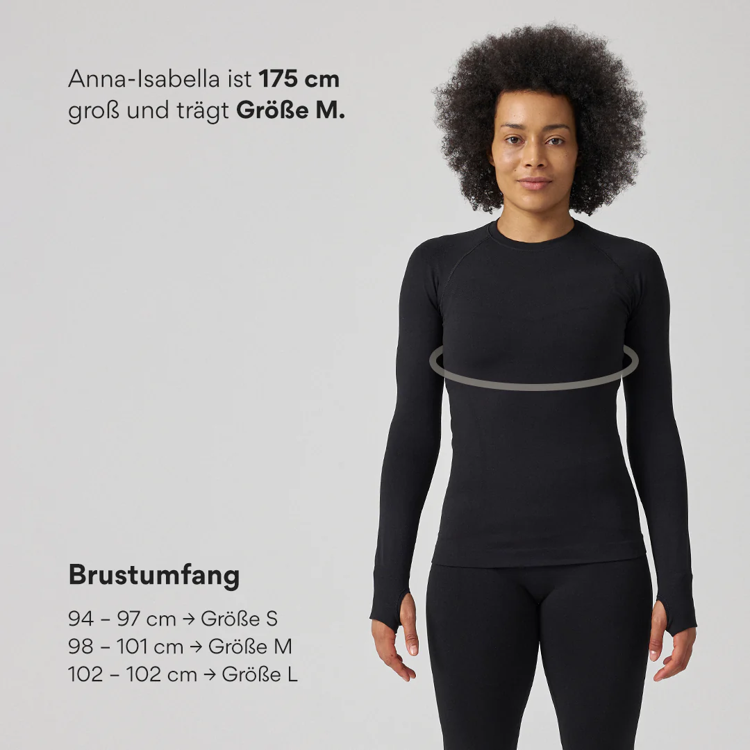 Sportshirt langarm Damen | Pastellgrün - Image 8
