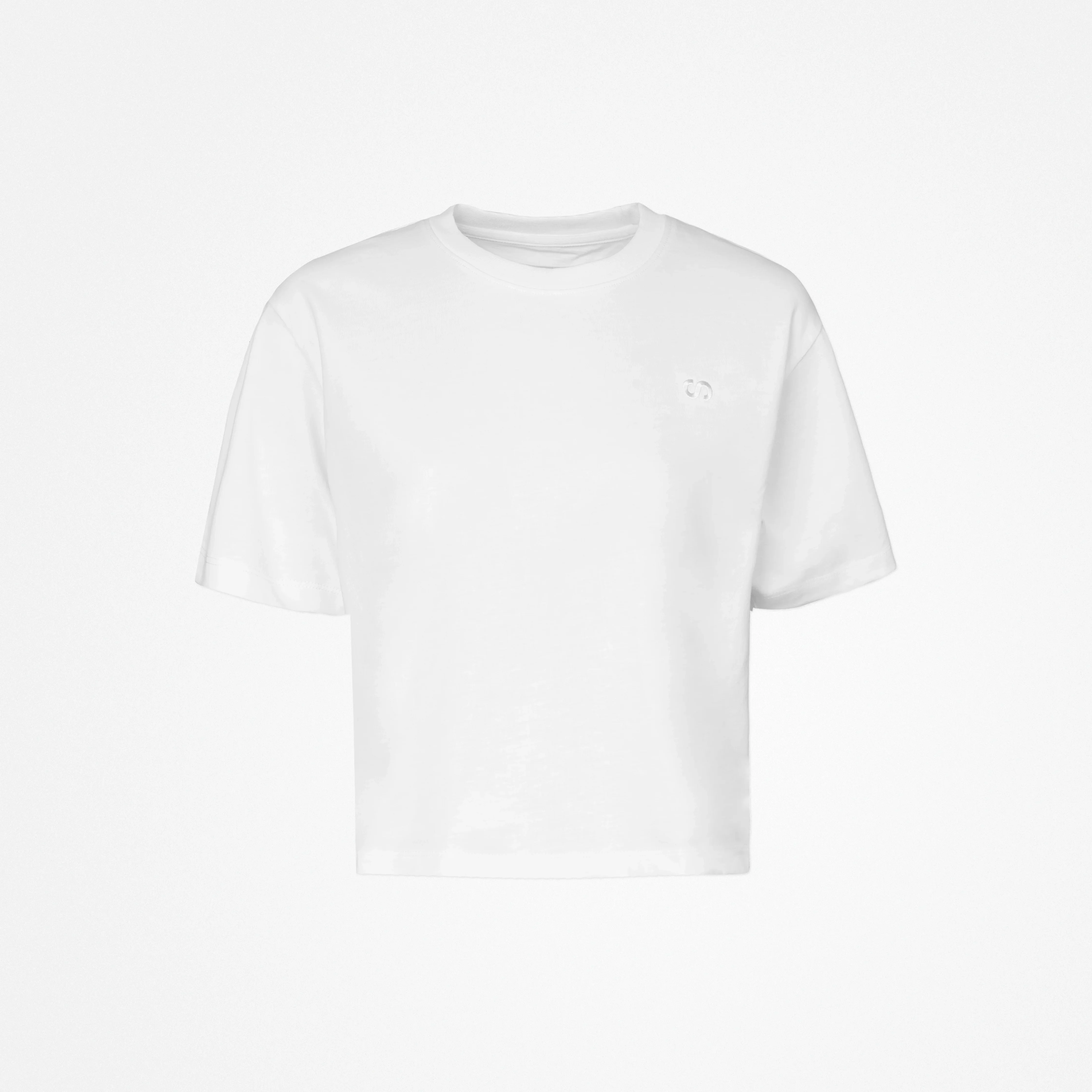 T-Shirt Cropped Damen | Weiß - Image 9
