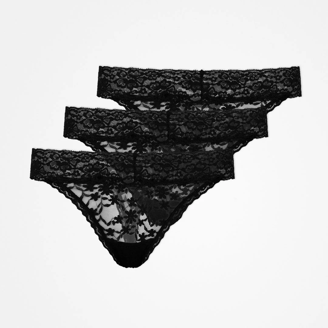 Tangas aus Spitze | Schwarz - Image 11