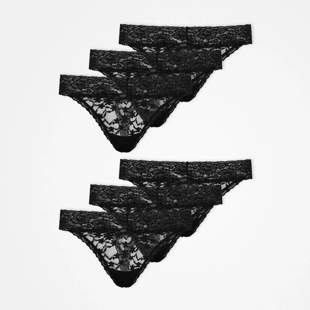 Tangas aus Spitze | Schwarz - Image 12