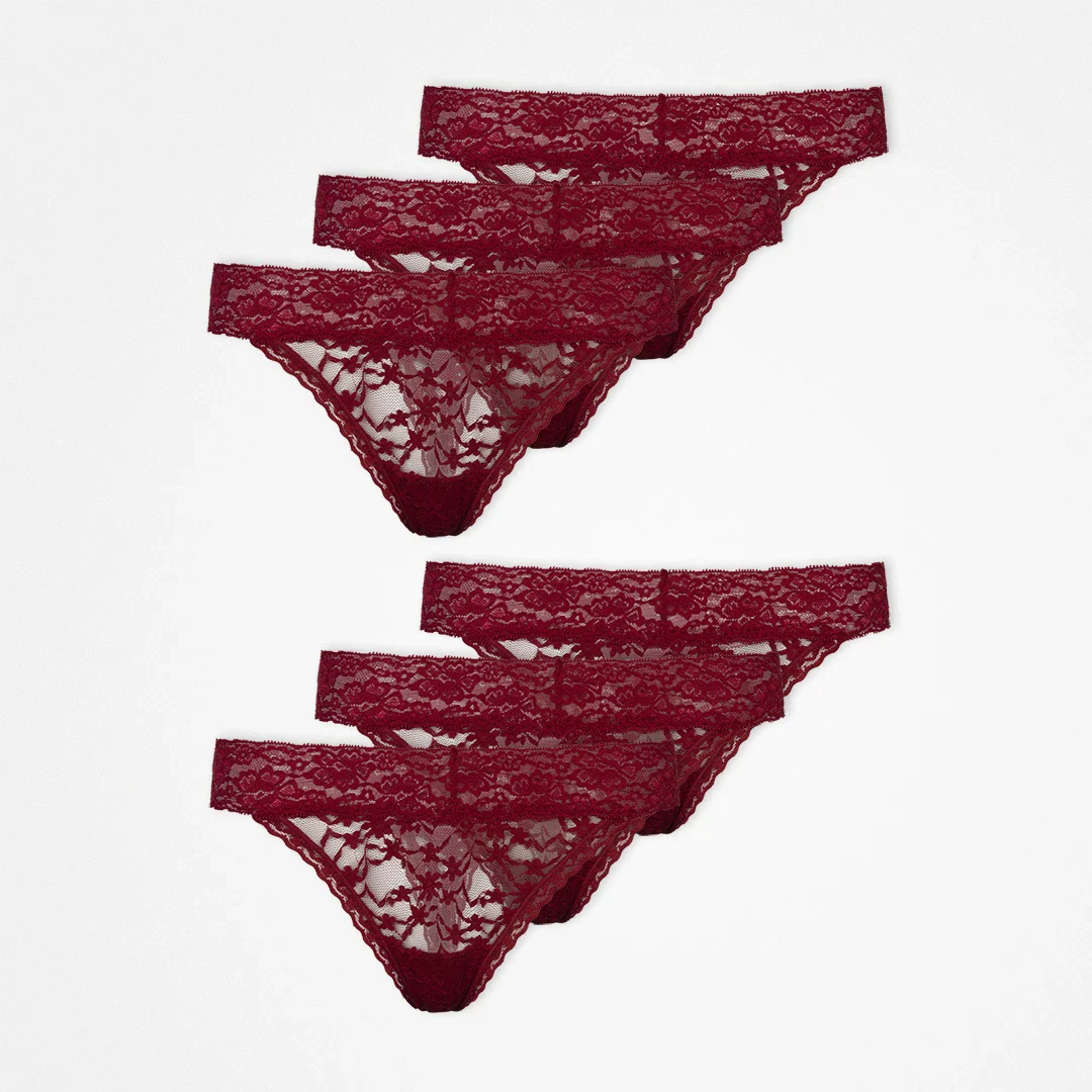 Tangas aus Spitze | Dunkelrot - Image 12