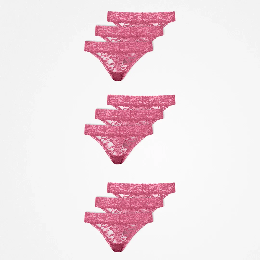 Tangas aus Spitze | Mauve - Image 13
