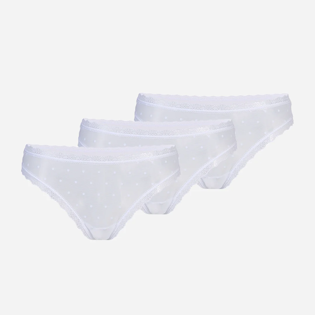 Tangas mit Spitze love | Weiß - Image 7