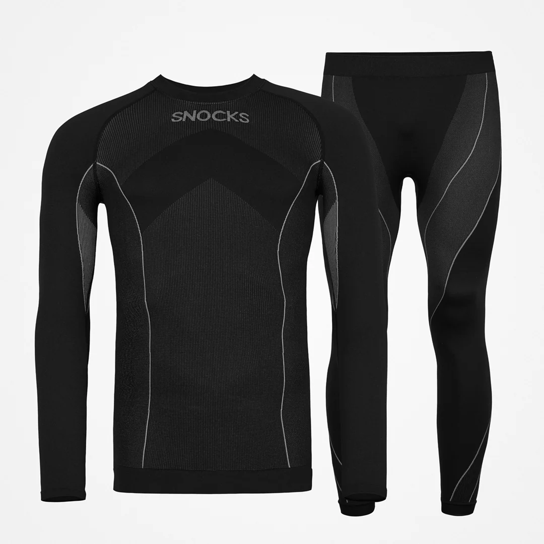 Thermounterwäsche Herren mit Daumenloch | Schwarz - Image 9