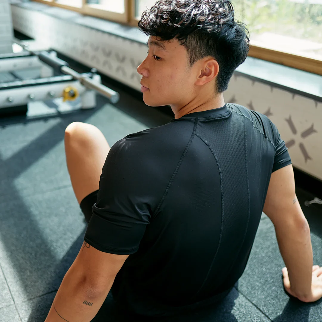 Trainingsshirt Raglan Herren | Schwarz - Image 2