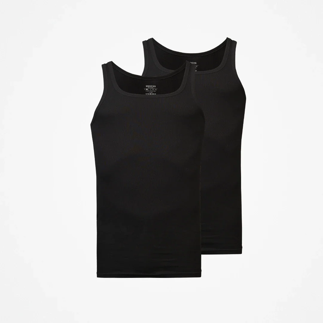 Unterhemd Tank Top Herren | Schwarz - Image 6