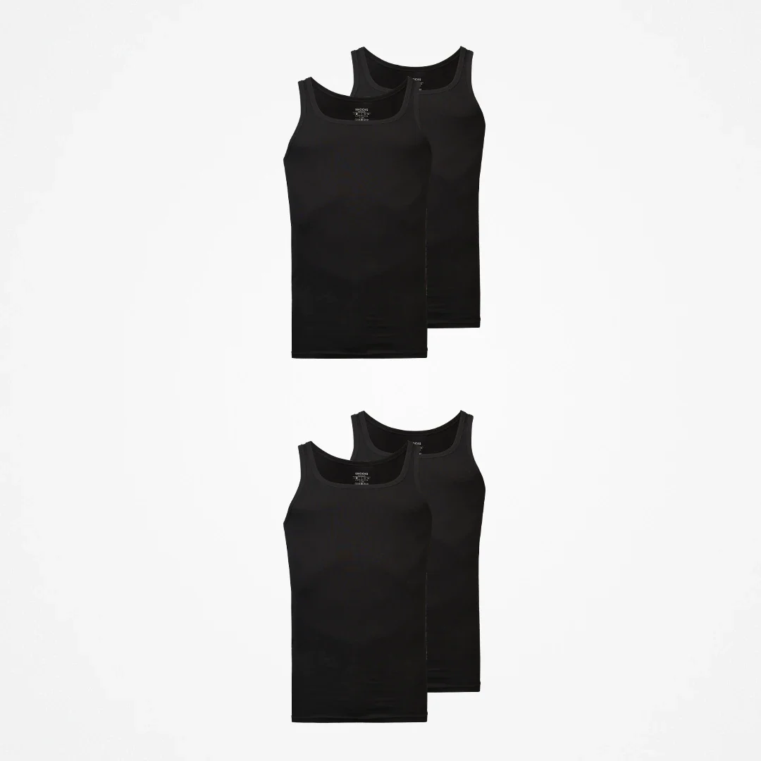 Unterhemd Tank Top Herren | Schwarz - Image 7