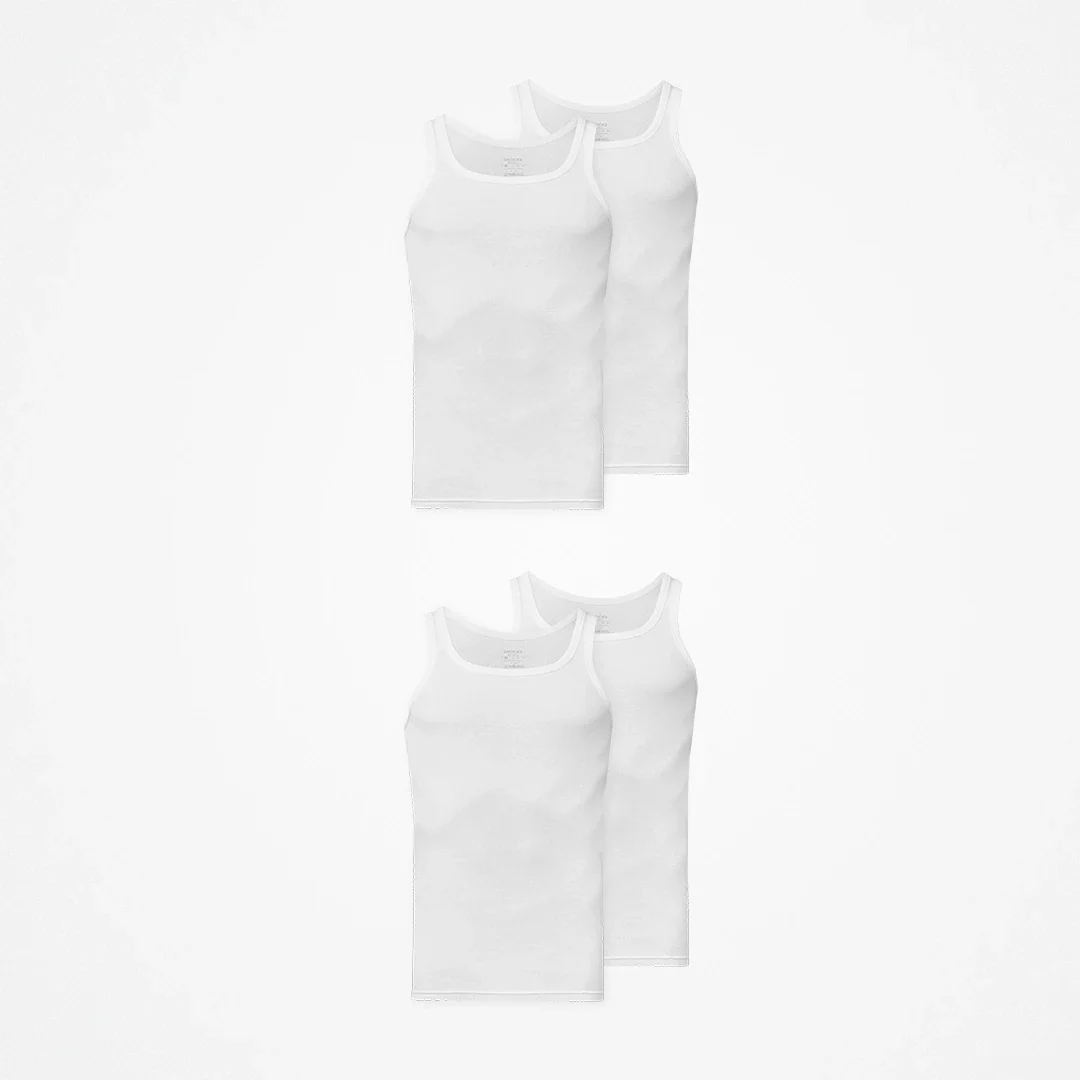 Unterhemd Tank Top Herren | Weiß - Image 8